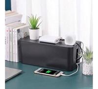 Shein 1 Pieza Caja de almacenamiento de cables Caja de almacenamiento de cables de madera a prueba de polvo Organizador de enchufe de zócalo Caja de cable O