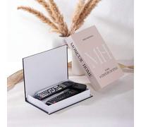 Shein 1 pieza Caja de almacenamiento de control remoto, elegante y lujosa con apertura y cierre tipo libro decorativo con tapa magnética abatible - Decoraci