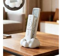 Shein 1 pieza Caja de almacenamiento de control remoto en blanco y negro con tapa acolchada, ahorra espacio, ideal para almacenamiento de consola de medios