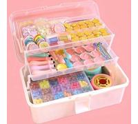 Shein 1 pieza Caja de almacenamiento de plástico, Caja de almacenamiento multiusos, Caja de herramientas plegable para el hogar, Estuche portátil para manua