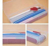 Shein 1 pieza Caja de almacenamiento de plástico, para guardar clavos, herramientas de manicura, caja organizadora, caja de herramientas de manicura, adecua