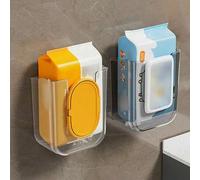 Shein 1 pieza Caja de almacenamiento de toallitas húmedas, Soporte de pared para pañuelos, Caja de pañuelos, Adecuado para sala de estar, cocina, baño