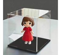 Shein 1 pieza Caja de exhibición de acrílico transparente a prueba de polvo personalizada, adecuada para exhibir flores, figuras o coleccionables (Retire la