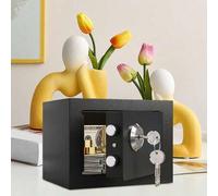 Shein 1 pieza Caja fuerte multifuncional ignífuga, caja fuerte de seguridad de acero con cerradura, caja fuerte pequeña oculta, puede almacenar efectivo, jo