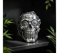 Shein 1 pieza Calavera con Engranajes Steampunk, Accesorio para Fotos de Fiesta de Halloween, Decoración de Escritorio para Sala de Estar y Tienda, Adorno A
