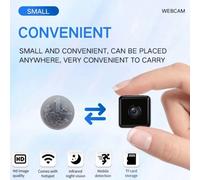Shein 1 pieza Cámara cuadrada mini, Cámara de para el hogar, Cámara oculta portátil, HD 480P, Visión nocturna infrarroja inalámbrica WiFi, Punto de acceso i