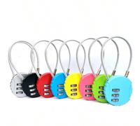Shein 1 pieza Candado aprobado para equipaje, candado con contraseña de 3 dígitos adecuado para maletas de viaje, mochilas, equipaje de viaje, pequeño canda