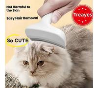 Shein 1 pieza Cepillo para eliminar el pelo de gato, cepillo de doble uso para eliminar el pelo adecuado para mascotas de pelo corto y largo, herramienta pr