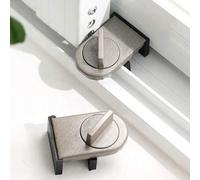 Shein 1 pieza Cerradura de aluminio para puerta y ventana corrediza, con funciones anti-pellizco, anti-robo y anti-caída