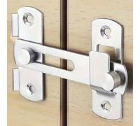 Shein 1 pieza Cerradura de puerta de de uso pesado | Anti-palanca, Pestillo deslizante ajustable a 90°/180° | Cerrojo de grado comercial/residencial con tor
