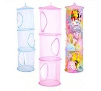 Shein 1 pieza Cesta de almacenamiento colgante de malla, bolsa de almacenamiento colgante plegable para muñecos de peluche, cesta organizadora de malla, aho