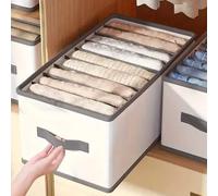 Shein 1 pieza Cesta de almacenamiento plegable para cajones con rejillas, caja de almacenamiento duradera para ropa, ropa interior, toallas, organizador de