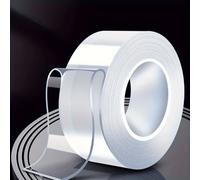 Shein 1 pieza Cinta adhesiva doble cara, cinta de montaje transparente de uso intensivo lavable y ultra resistente, tiras para decoración