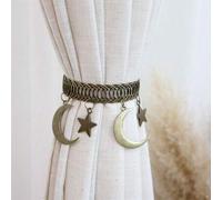 Shein 1 pieza Clips de metal con diseño de estrellas y luna en estilo vintage, adecuado para decoración del hogar en sala de estar, dormitorio y estudio