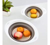 Shein 1 pieza Colador y escurridor plegable, Colador de silicona y escurridores de alimentos, Para verduras y frutas, Artículos esenciales de cocina, Artícu