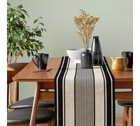 Shein 1 pieza Corredor de mesa de cocina poliéster mesa moderno con patrón de rayas para comedor