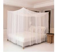 Shein 1 pieza Cortina de cama de dosel de malla de poliéster azul claro - Mosquitera portátil de verano, adecuada para patio, porche, camping y decoración d
