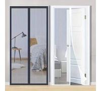 Shein 1 pieza Cortina magnética para puerta mosquitera, cierre automático, protección transpirable contra insectos, instalación fácil, perfecta para sala de
