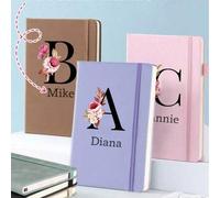 Shein 1 pieza Cuaderno de diario personalizado, cuaderno con nombre personalizable, diario personalizado, cuaderno de trabajo, cuaderno pequeño, diario, dia