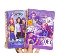 Shein 1 pieza Cuaderno de espiral con temática de anime K-pop, cuaderno de líneas con tapa dura tamaño A5 para estudiantes, fans de K-pop y uso diario