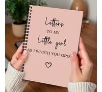 Shein 1 pieza Cuaderno espiral tamaño A5 - "Cartas a mi pequeña niña", adecuado para el diario de la madre primeriza, regalo de baby shower, regalo para la