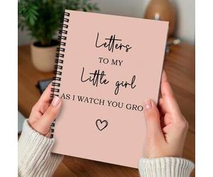 Shein 1 pieza Cuaderno espiral tamaño A5 - "Cartas a mi pequeña niña", adecuado para el diario de la madre primeriza, regalo de baby shower, regalo para la