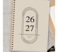 Shein 1 pieza Cuaderno Planificador Mensual 2026, Planificador Mensual Minimalista A5 con Cuadrícula de Calendario, Notas y Lista de Tareas, Organizador de