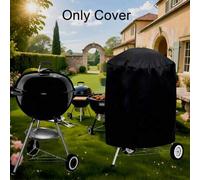 Shein 1 Pieza Cubierta redonda para parrilla, adecuada para Weber Charcoal Kettle de 22 pulgadas, 24 pulgadas, 27 pulgadas, 28 pulgadas y cubiertas redondas