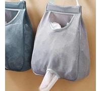 Shein 1 pieza de bolsa de almacenamiento de basura, bolsa colgante de pared de plástico, bolsa de almacenamiento de malla, soporte de bolsa de plástico, coc
