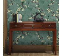 Shein 1 pieza de papel tapiz vintage con ramas de árbol de flor de ciruelo floral, DIY, no impermeable, fácil de limpiar, cubierta de pared de gabinete de c