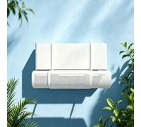 Shein 1 pieza Deflector telescópico para aire acondicionado del hogar, cubierta guía de flujo de aire universal montada en la pared, escudo 3 en 1 a prueba