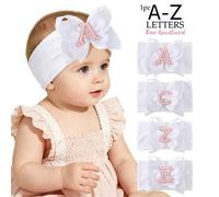 Shein 1 pieza Diadema suave estilo letra para bebé, accesorio para el cabello de cumpleaños de bebé, cálido, absorbente de sudor, cuidando el crecimiento de