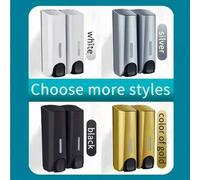 Shein 1 pieza Dispensador de jabón manual de pared de una/dos capas, adecuado para gel de ducha, jabón de manos, jabón para platos, etc., aplicable para hot