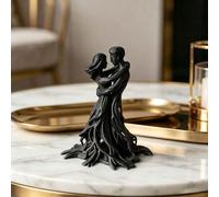 Shein 1 pieza Escultura de arte coleccionable Figura de pareja Fusión de almas, Regalo coleccionable para temporada de bodas, Decoración del hogar para reci