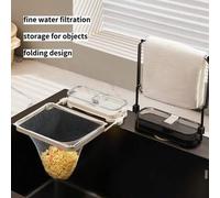 Shein 1 pieza Escurridor de cocina con ventosa, Filtro de fregadero de cocina premium - Cesta de drenaje plegable vertical, Colador de fregadero, Escurridor