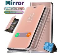 Shein 1 pieza Espejo de maquillaje con cubierta abatible electrochapado en oro rosa brillante, espejo 3D de lujo con soporte plegable refractivo y brillante