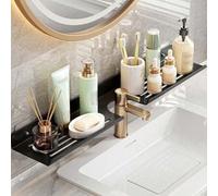 Shein 1 pieza Estante de almacenamiento para lavabo, organizador de maquillaje para encimera, organizador de baño y cocina, accesorios de baño sin necesidad