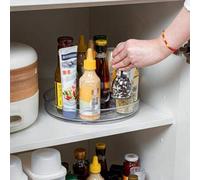 Shein 1 pieza Estante giratorio de almacenamiento de cocina, Organizador giratorio Lazy Susan, Apto para encimera de cocina, refrigerador, armario, despensa
