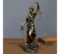 Shein 1 pieza Estatua de la Diosa de la Justicia para decoración del hogar, decoración de estantería de oficina, simboliza la ley y la justicia con la mejor