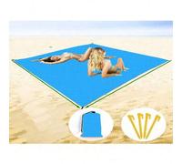 Shein 1 pieza Esterilla de playa grande, Manta de playa extra grande, Manta de playa plegable de bolsillo, Esterilla de picnic de playa portátil y ligera, E