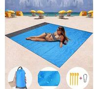 Shein 1 pieza Esterilla de playa impermeable, Manta de playa impermeable extragrande, Manta de playa impermeable plegable con bolsillo, Esterilla de playa d