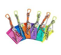 Shein 1 pieza Estuche transparente de color caramelo Y2K de PVC para tarjetas - Estuche transparente para tarjeta de autobús/comida/acceso, con colgante hol