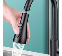 Shein 1 pieza Extensor de grifo de cocina moderno, surtidor giratorio 360°, 3 modos de agua, metal y plástico, incluye adaptador de instalación de 20-24 mm