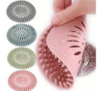 Shein 1 pieza Filtro atrapacabello para baño, Cubierta de drenaje de bañera de silicona, Fácil de instalar y limpiar, Adecuado para baño, bañera y lavabo, D