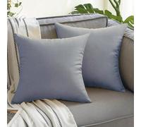 Shein 1 pieza Funda de almohada decorativa cuadrada impermeable para exteriores, cojín para patio para sofá