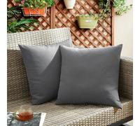 Shein 1 pieza Funda de almohada impermeable para exteriores, Funda de cojín decorativa cuadrada, Almohada para patio, Almohada para sofá