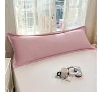 Shein 1 pieza Funda de almohada larga de unicolor, súper suave, para pareja, funda de almohada individual, sin núcleo de almohada, funda interior para núcle