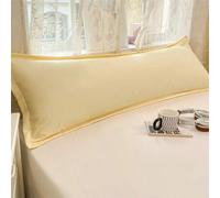 Shein 1 pieza Funda de almohada larga para pareja de unicolor, ultra suave, funda de almohada individual, sin núcleo de almohada, funda interior para núcleo