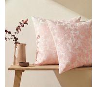 Shein 1 pieza Funda de cojín/almohada lumbar decorativa de piel sintética bordada con encaje rosa, adecuada para dormitorio, sala de estar, sofá