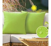 Shein 1 pieza Funda de cojín cuadrada decorativa impermeable para exteriores, fundas de cojín para patio para sofá